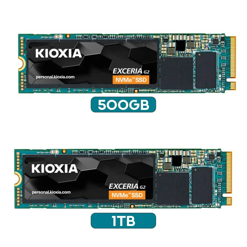 Kioxia Exceria G2 PCIe Gen3 x4 M.2 2280 NVME SSD (500GB, 1TB) (LRC20Z500GG8, LRC20Z001TG8)
