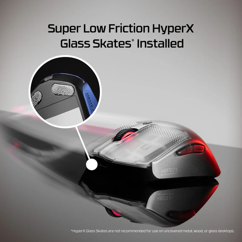 HyperX Pulsefire Haste 2 S Wireless Gaming Mouse for PC/PS5/Xbox Series X/S (Silver, Navy) (9B002AA, 9B001AA)