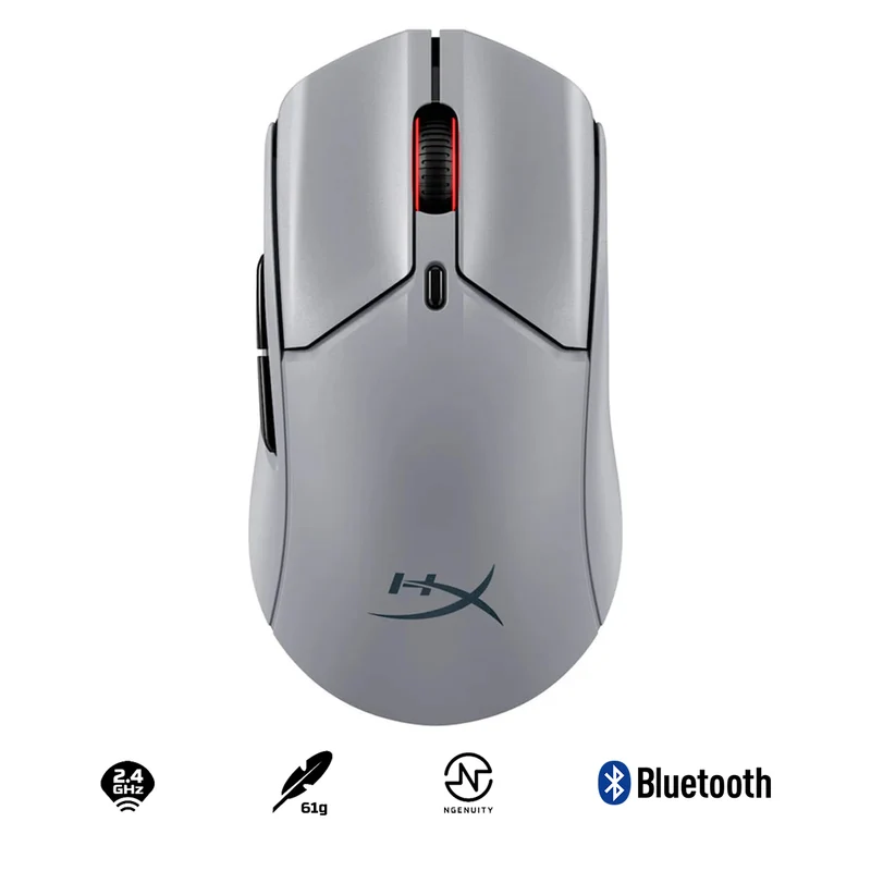 HyperX Pulsefire Haste 2 Pro 4K Wireless Gaming Mouse for PC/PS5/Xbox Series X/S (Slate Grey) (A1KY5AA)