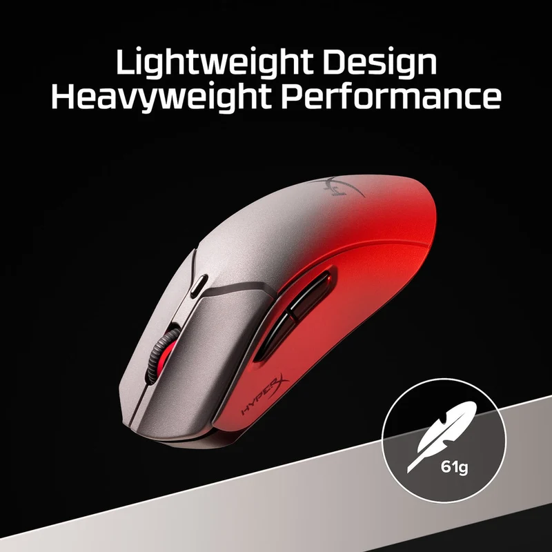 HyperX Pulsefire Haste 2 Pro 4K Wireless Gaming Mouse for PC/PS5/Xbox Series X/S (Slate Grey) (A1KY5AA)
