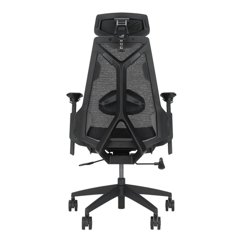 Asus ROG Destrier Core Ergo Gaming Chair with Futuristic Cyborg Aesthetic (Black, White)