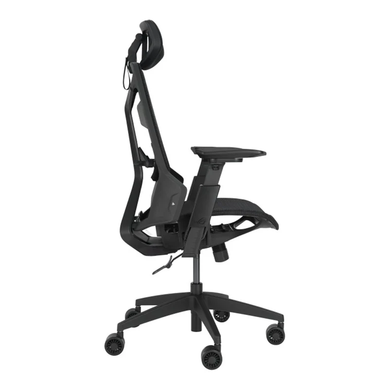 Asus ROG Destrier Core Ergo Gaming Chair with Futuristic Cyborg Aesthetic (Black, White)