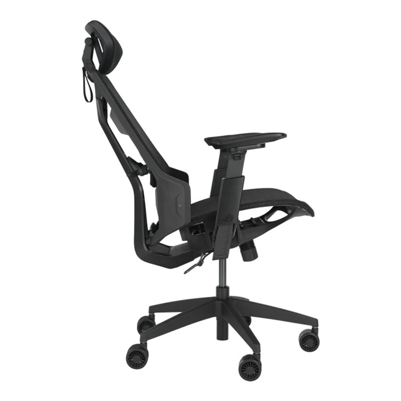 Asus ROG Destrier Core Ergo Gaming Chair with Futuristic Cyborg Aesthetic (Black, White)