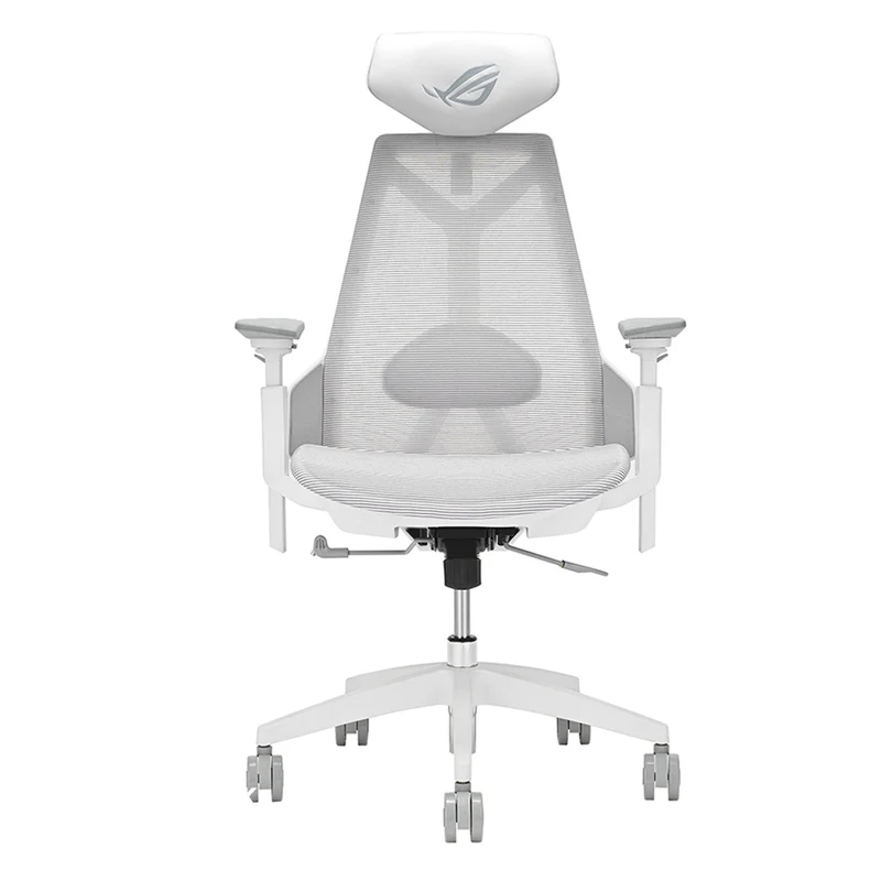 Asus ROG Destrier Core Ergo Gaming Chair with Futuristic Cyborg Aesthetic (Black, White)