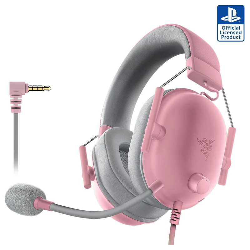 Razer BlackShark V2 X for PlayStation - Wired Esports Headset (Quartz, White)