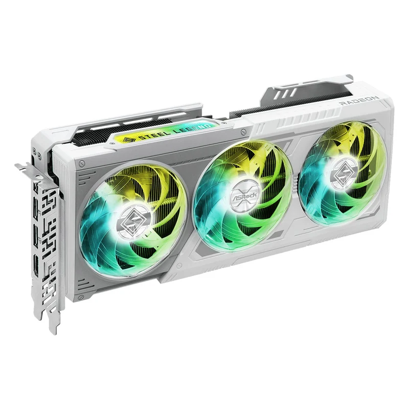 ASRock AMD Radeon RX 9070 XT Steel Legend 16GB Graphics Card