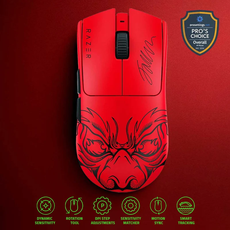 Razer Viper V3 Pro Ultra-Lightweight Hyperspeed Wireless Symmetrical Esports Mouse (Faker Ed.)