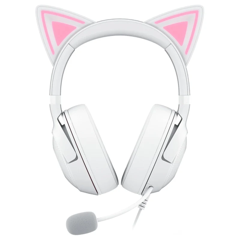 Razer Kraken Kitty V2 USB Headset with RGB Kitty Ears (White)