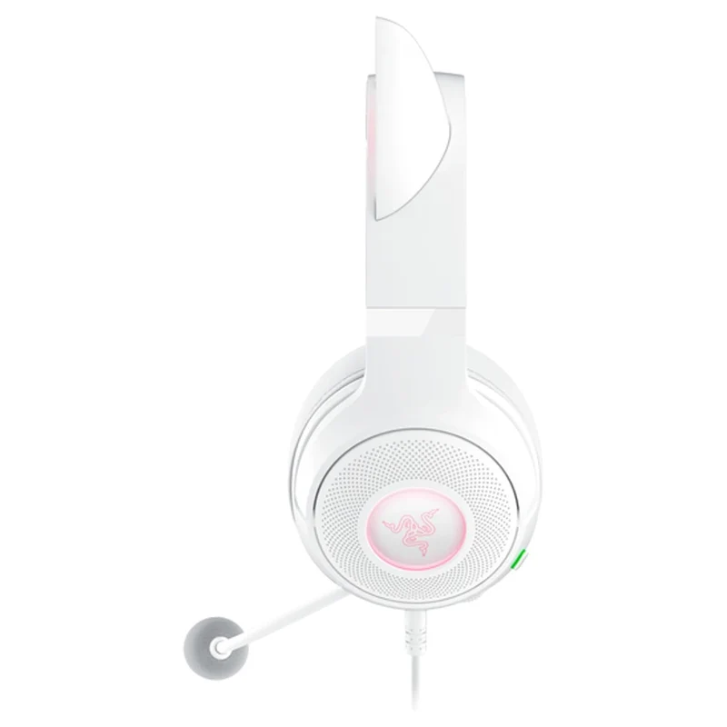 Razer Kraken Kitty V2 USB Headset with RGB Kitty Ears (White)