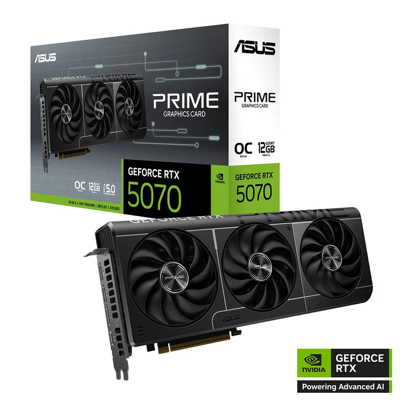 Asus Prime GeForce RTX 5070 OC 12GB GDDR7 Graphics Card