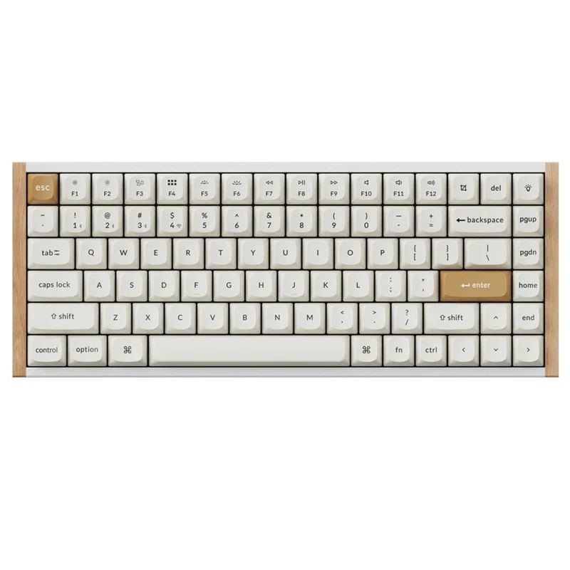 Keychron K2 HE Special Ed. Hot-Swappable RGB Backlight 75% Wireless Magnetic Switch Custom Keyboard - White (Gateron Double-Rail Magnetic Nebula Switch) (K2H-Q1)