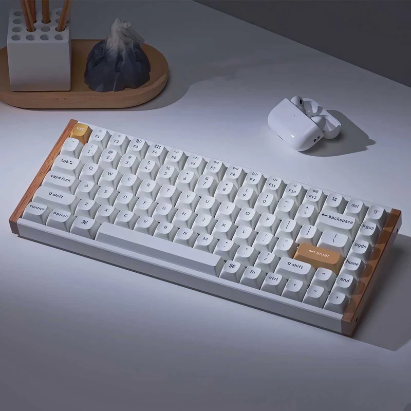 Keychron K2 HE Special Ed. Hot-Swappable RGB Backlight 75% Wireless Magnetic Switch Custom Keyboard - White (Gateron Double-Rail Magnetic Nebula Switch) (K2H-Q1)