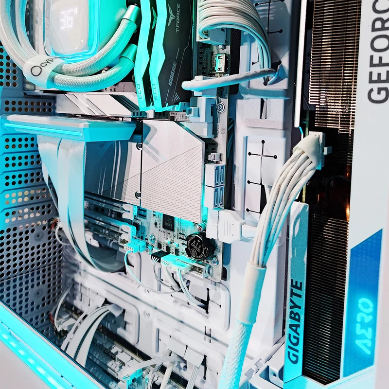 Ultra SUP 01 White Desktop Gaming PC | AMD Ryzen 7 7800X3D | 64GB RAM | 2TB SSD | RTX 4070 TI | Windows 11 Pro