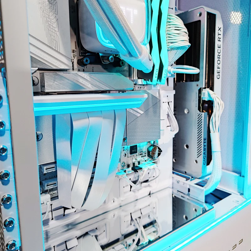 Ultra SUP 01 White Desktop Gaming PC | AMD Ryzen 7 7800X3D | 64GB RAM | 2TB SSD | RTX 4070 TI | Windows 11 Pro