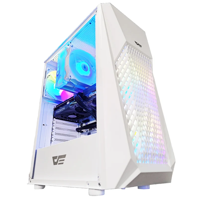 Alpha DK150 White Desktop Gaming PC | AMD Ryzen 5 5500 | 16GB RAM | 512GB SSD | RX 6600 | Windows 11 Pro
