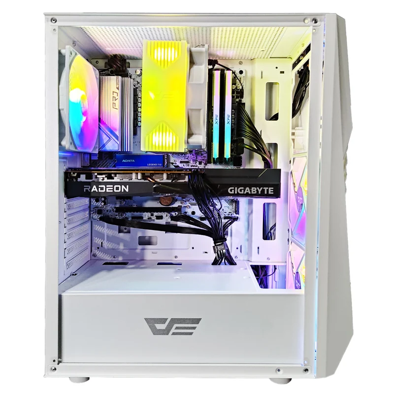 Alpha DK150 White Desktop Gaming PC | AMD Ryzen 5 5500 | 16GB RAM | 512GB SSD | RX 6600 | Windows 11 Pro