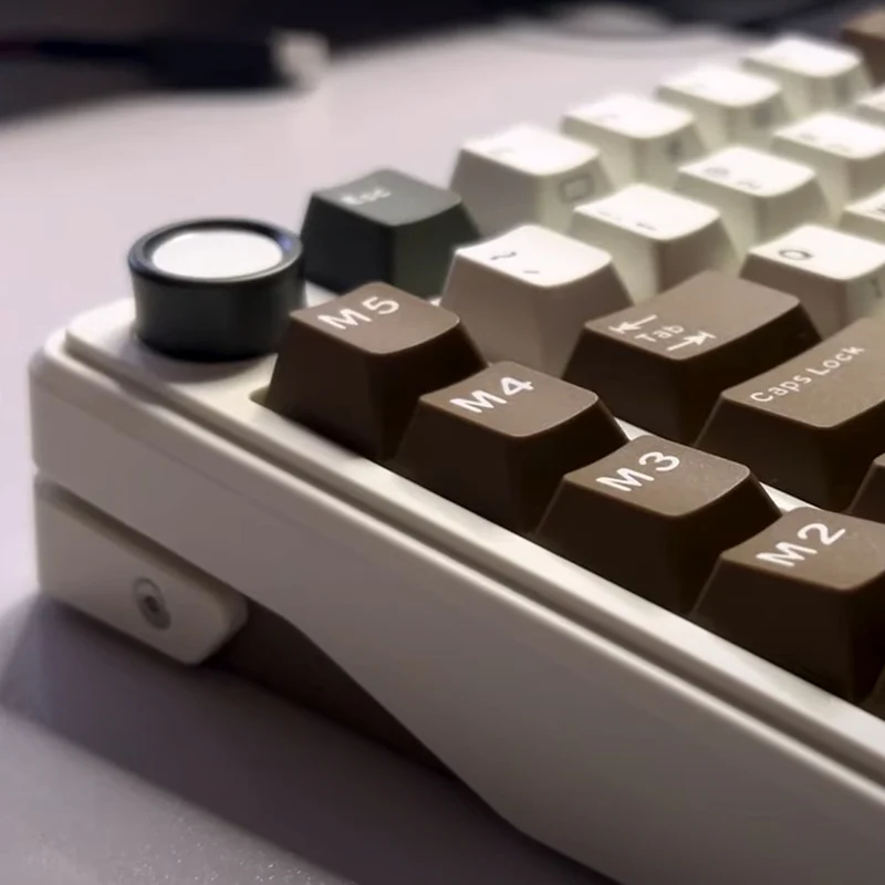 Royal Kludge RK L75 Tri-Mode RGB 85 Keys Hot-Swappable Mechanical Keyboard Palm Green (Cream Switch, Beige Switch)