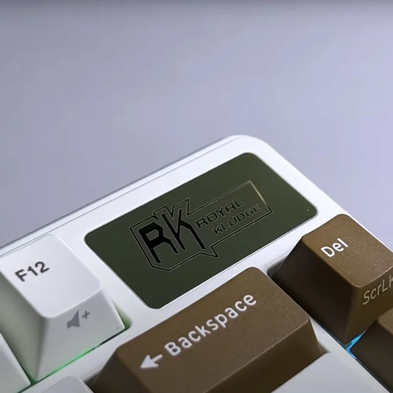 Royal Kludge RK L75 Tri-Mode RGB 85 Keys Hot-Swappable Mechanical Keyboard Palm Green (Cream Switch, Beige Switch)