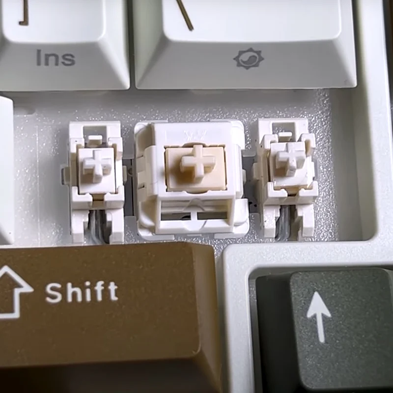 Royal Kludge RK L75 Tri-Mode RGB 85 Keys Hot-Swappable Mechanical Keyboard Palm Green (Cream Switch, Beige Switch)