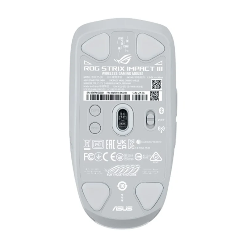 Asus ROG Strix Impact III Wireless Mouse P520 (Black, White)