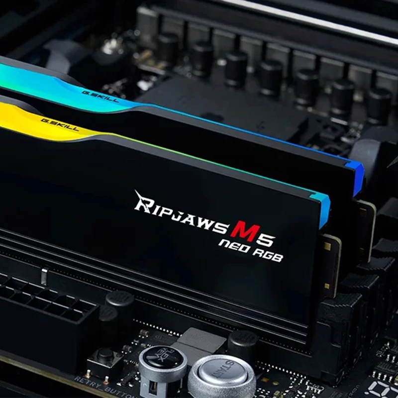 G.Skill Ripjaws M5 RGB 32GB (2x16GB) DDR5 6000 MT/s CL32-40-40-102 1.40V AMD EXPO Desktop Memory (F5-6400J3240G16GX2-RM5NRK)