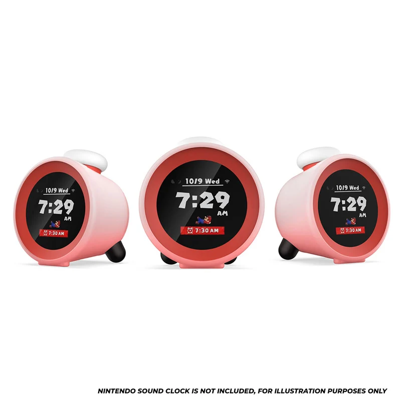 Dobe Silicone Case for Nintendo Sound Clock (Red, Misty White) TNS-31101
