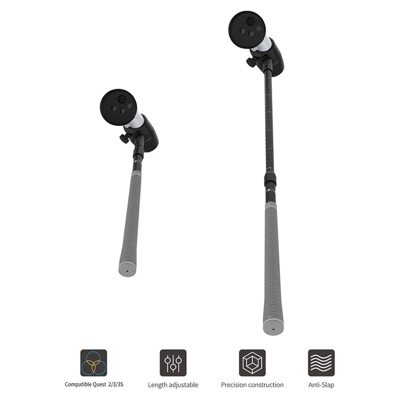 Dobe Golf Club Attachment for Meta Quest 2 / Meta Quest 3 / Meta Quest 3S / Pro Controller TY-3881