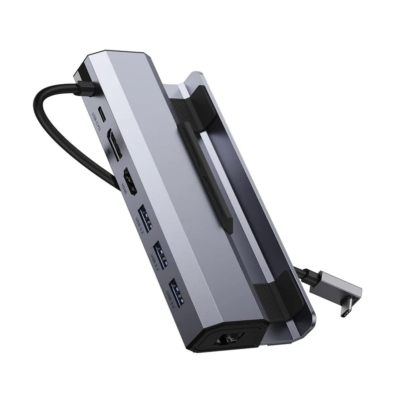 JSAUX USB-C 7-in-1 Docking Station for Steam Deck/ Steam Deck OLED / ROG Ally/ Legion Go (Grey) (HB0702)