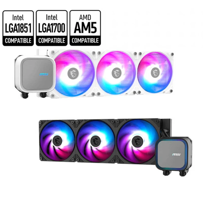 MSI MAG Coreliquid A13 360 RGB Liquid CPU Cooler (Black, White)