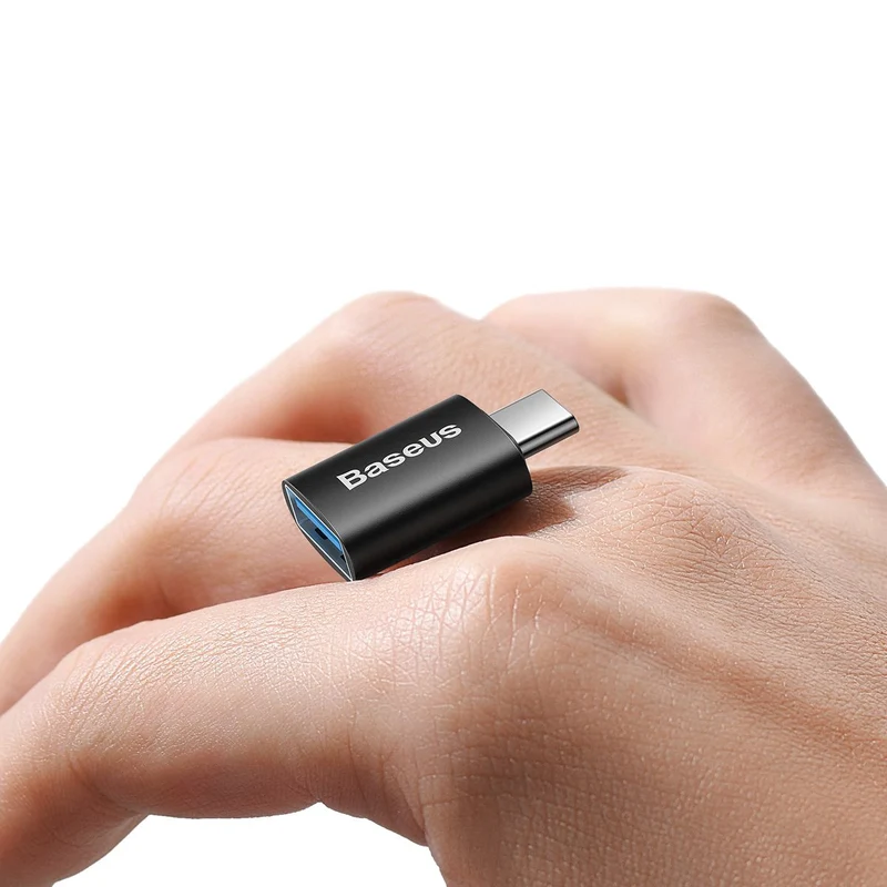 Baseus Ingenuity Series Mini OTG Adapter Type-C to USBA 3.1 (Black) (ZJJQ000001)