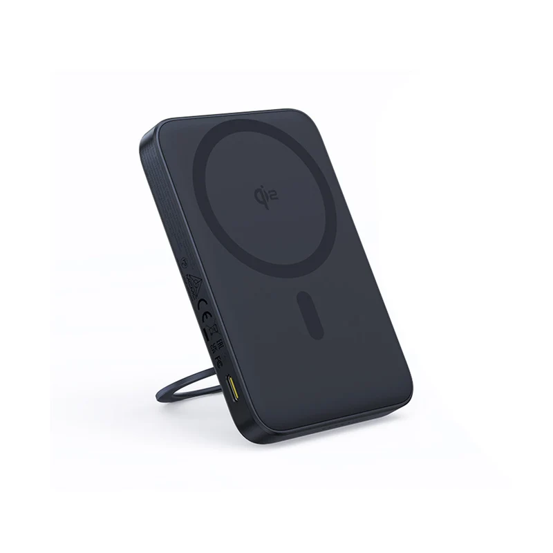 Baseus PicoGo Qi2 Magnetic Power Bank 5000mAh 20W with Rotatable Stand (Cosmic Black) (P10076802123-00)
