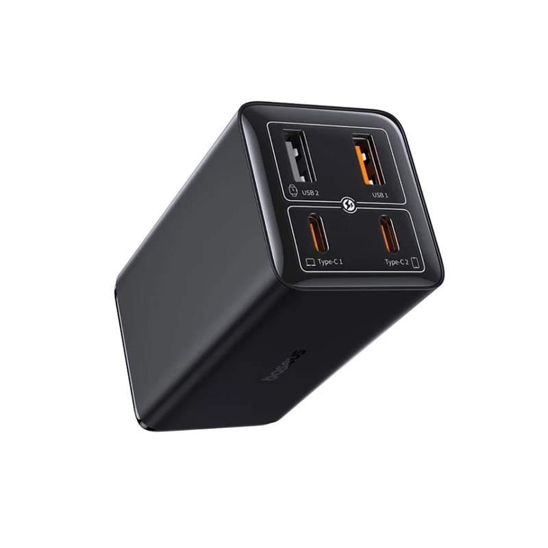 Baseus GaN6 Pro Fast Charger 2C+2U 65W (Cluster Black) (P10162702113-00)