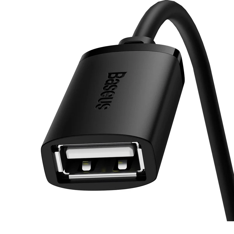 Baseus AirJoy Series USB2.0 Extension Cable 0.5m (Cluster Black) (B00631100111-00)