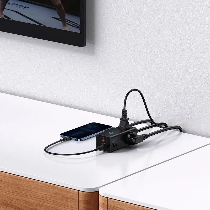 Baseus PowerCombo Digital PowerStrip 3AC+1U+2C 40W with 1.5m Power Cord (Black) (PSLA010101)