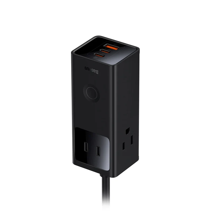 Baseus PowerCombo Digital PowerStrip 3AC+1U+2C 40W with 1.5m Power Cord (Black) (PSLA010101)