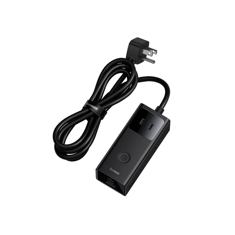 Baseus PowerCombo Digital PowerStrip 3AC+1U+2C 40W with 1.5m Power Cord (Black) (PSLA010101)