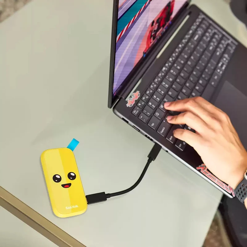 SanDisk Fortnite USB 3.2 Gen 2 Type-C Up to 800MB/s Read Portable SSD - Peely Edition (1TB, 2TB)
