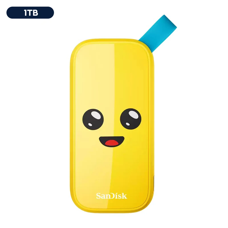 SanDisk Fortnite USB 3.2 Gen 2 Type-C Up to 800MB/s Read Portable SSD - Peely Edition (1TB, 2TB)