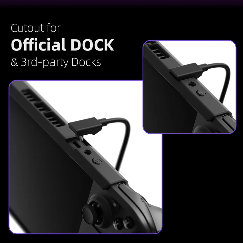 Skull & Co. Grip Case For Steam Deck (Black, Cayote Gray, Galactic Purple), (SDGC-BK, SDGC-CYGR, SDGC-GP)