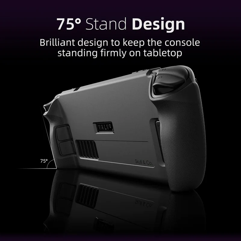 Skull & Co. Grip Case For Steam Deck (Black, Cayote Gray, Galactic Purple), (SDGC-BK, SDGC-CYGR, SDGC-GP)