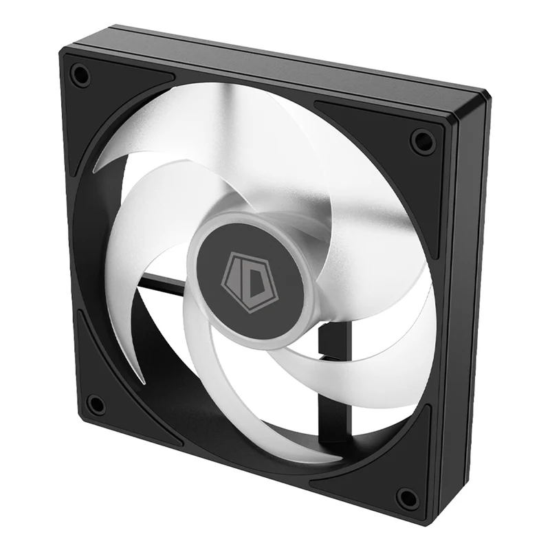 ID-Cooling ARGB Trio FX 120mm 4Pin PWM/3Pin 5V ARGB Silent Daisy Chain CPU Fan (Black, White), (AS-120-K, AS-120-W)