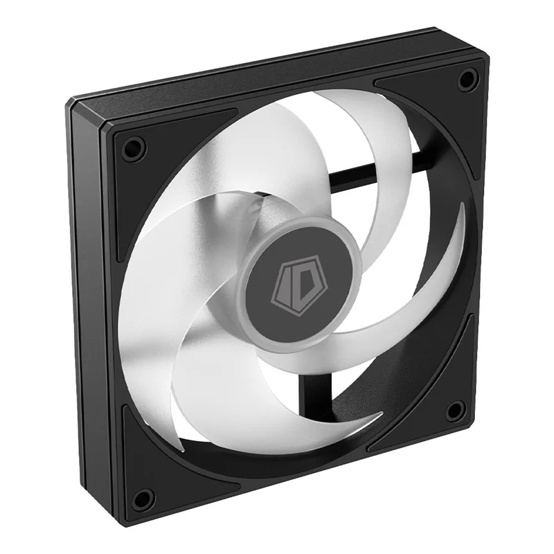 ID-Cooling ARGB Trio FX 120mm 4Pin PWM/3Pin 5V ARGB Silent Daisy Chain CPU Fan (Black, White), (AS-120-K, AS-120-W)