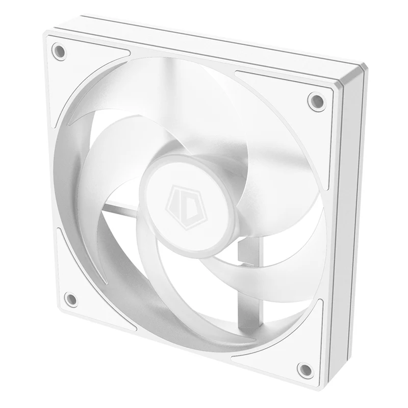 ID-Cooling ARGB Trio FX 120mm 4Pin PWM/3Pin 5V ARGB Silent Daisy Chain CPU Fan (Black, White), (AS-120-K, AS-120-W)