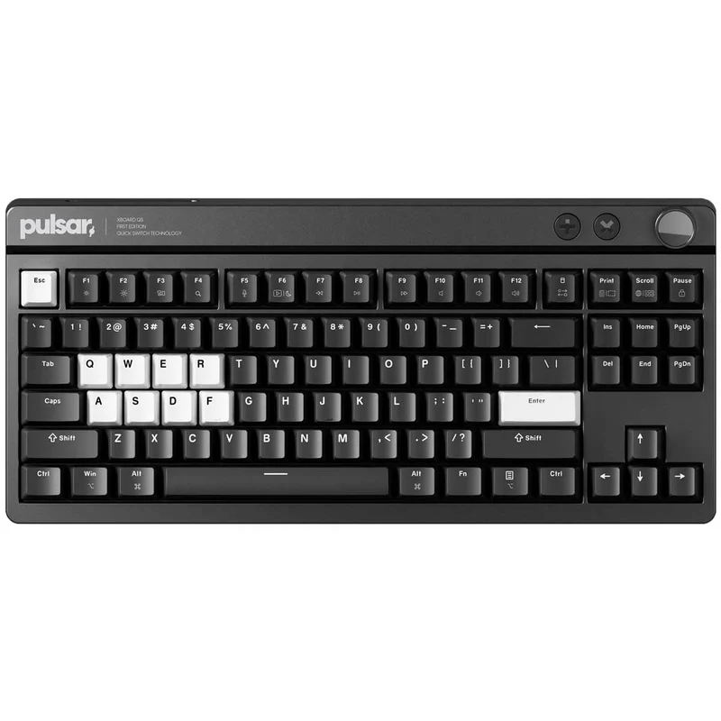 Pulsar XBOARD QS Mechanical Gaming Keyboard with Quick Switching Technology, Win/ Mac Switch Key (Black) (PWKXBQSO1)