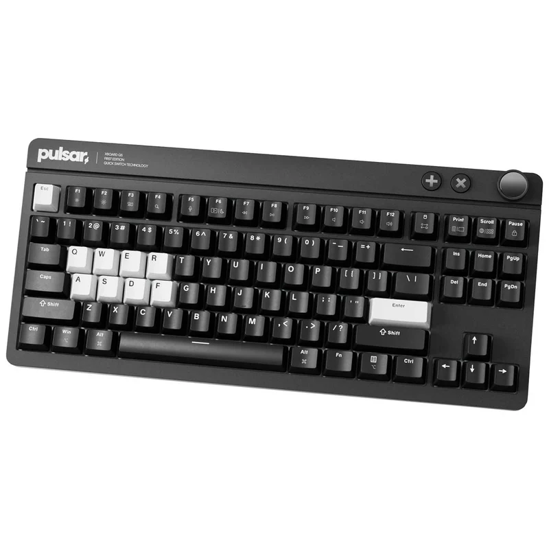 Pulsar XBOARD QS Mechanical Gaming Keyboard with Quick Switching Technology, Win/ Mac Switch Key (Black) (PWKXBQSO1)