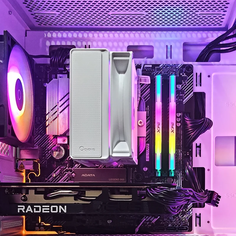Alpha Omni Link White Desktop Gaming PC | AMD Ryzen 5 5500 | 16GB RAM | 500GB SSD | RX 6600 | Windows 11 Pro