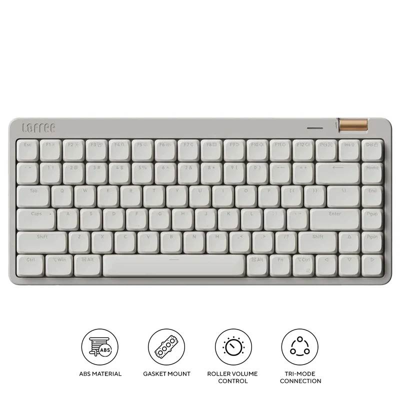 Lofree Flow Lite 84 Keys Triple Mode Low Profile Mechanical Keyboard (Grey)
