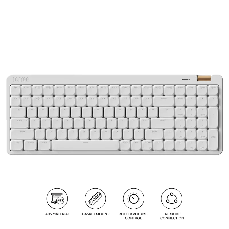 Lofree Flow Lite 100 Keys Triple Mode Low Profile Mechanical Keyboard (White)