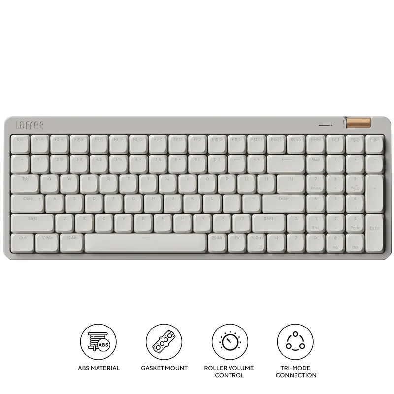 Lofree Flow Lite 100 Keys Triple Mode Low Profile Mechanical Keyboard (Grey)