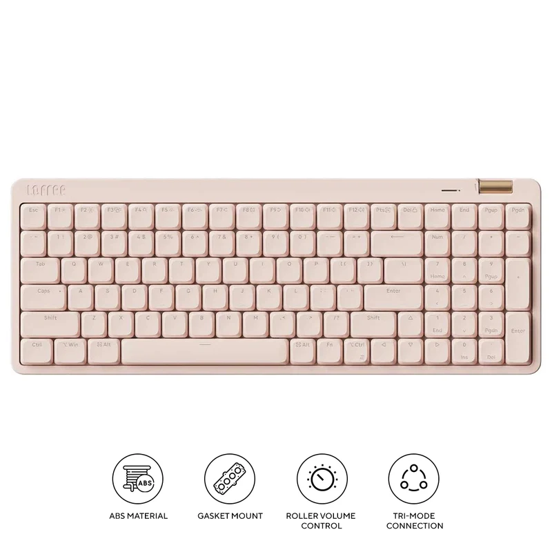 Lofree Flow Lite 100 Keys Triple Mode Low Profile Mechanical Keyboard (Pink)